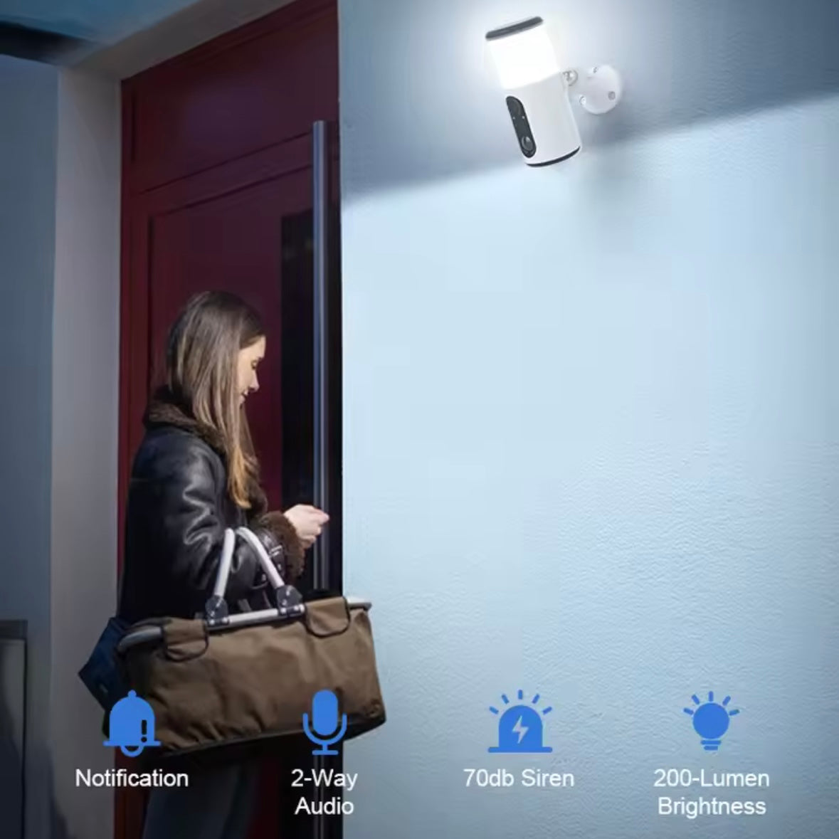 Mini Solar Kamera mit Licht