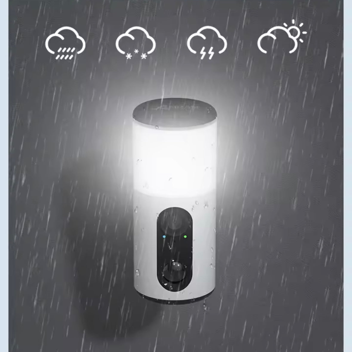 Mini Solar Kamera mit Licht