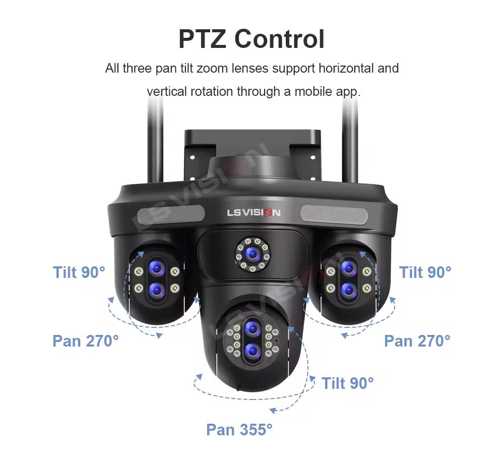 LS Vision Wifi Kamera mit 10 fach Zoom