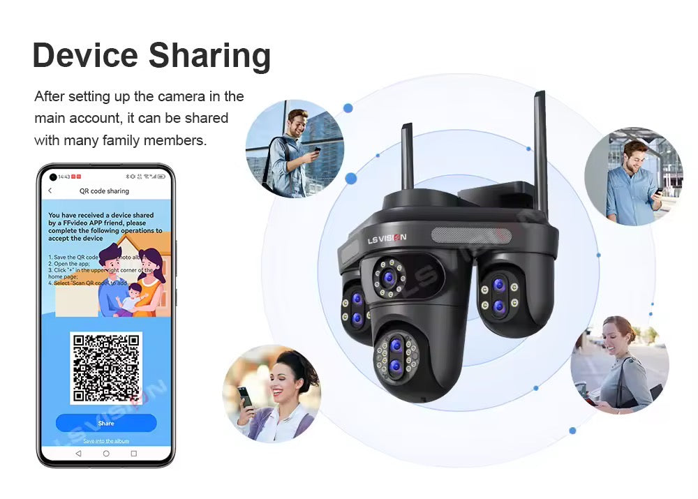 LS Vision Wifi Kamera mit 10 fach Zoom