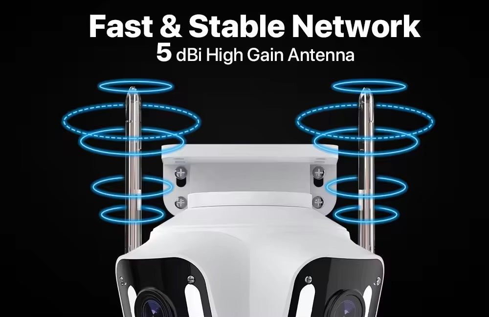 PTZ Wifi Kamera mit drei Objektiv